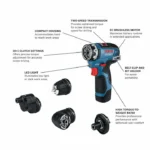 Bosch 12V Max EC Flexiclick 5 In 1 Drill/Driver System Kit Factory Reconditioned - Image 2
