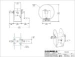 Coxreels Hand Crank Hose Reel 3/8in x 50' 4000PSI EPR Seals - Image 2