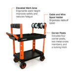 Crescent RAILWORKS Electrician's Wire Spool Corner Posts for Carts - Image 2