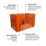 Crescent RAILWORKS Mesh Security Panel Single Door Lockable Storage - Image 2