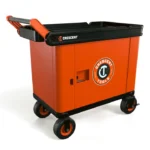Crescent RAILWORKS Utility Cart with 8 Inch Casters and Lockable Security Panel