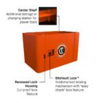 Crescent RAILWORKS Utility Cart with 8 Inch Casters and Lockable Security Panel - Image 3
