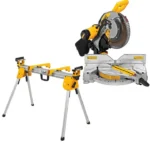 DEWALT 12 Inch 15 Amp Dual Bevel Compound Miter Saw & Saw Stand Bundle
