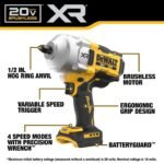 DEWALT 20V 1/2 HIGH TORQUE IMPACT WRENCH - Image 3