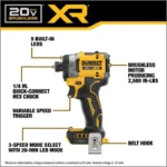 DEWALT 20V MAX Brushless 2-Tool Combo Kit - Image 3
