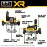 DEWALT 20V MAX XR 2-1/4 Peak HP Plunge Router (Bare Tool) - Image 2