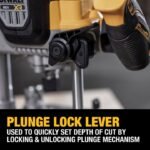 DEWALT 20V MAX XR 2-1/4 Peak HP Plunge Router (Bare Tool) - Image 6