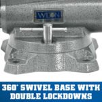Wilton Mechanics Pro Vise 10 Jaw Width 12in Jaw Opening 360 Swivel Base - Image 5