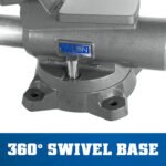 Wilton Mechanics Pro Vise 8 Jaw Width 8-1/2in Jaw Opening 360 Swivel Base - Image 4