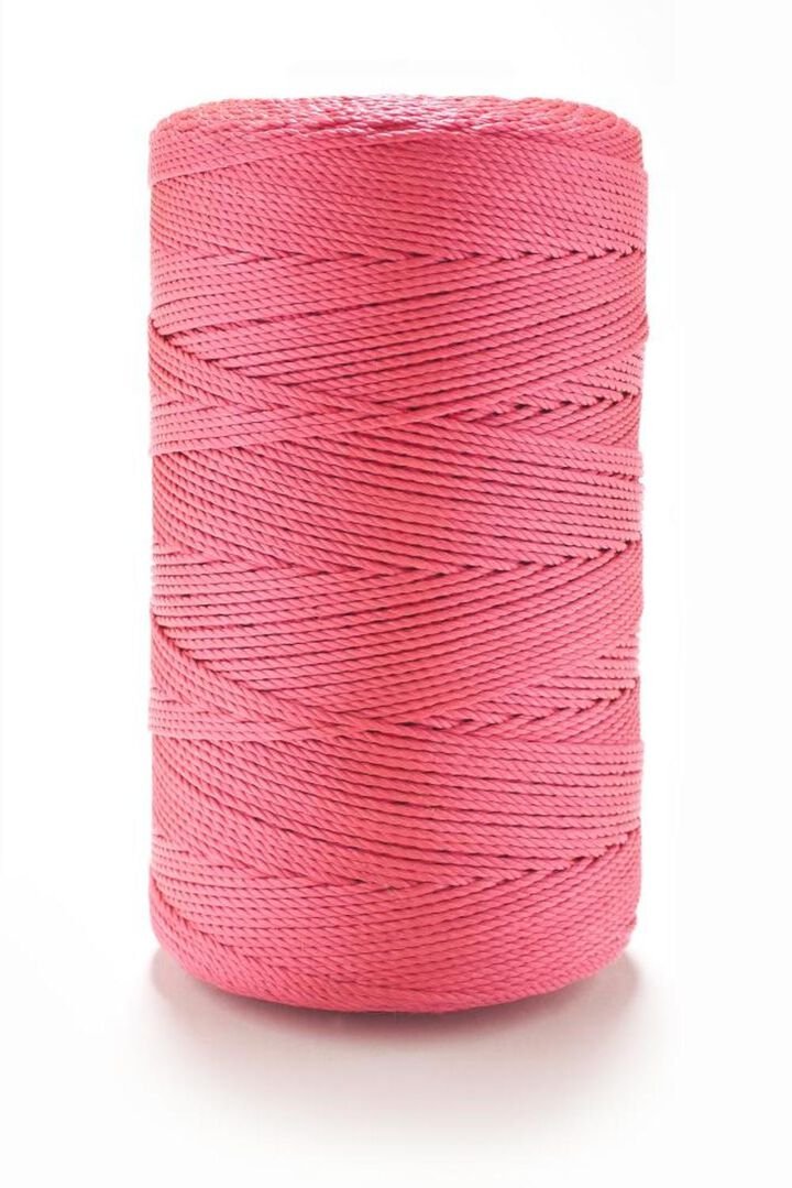 erin-rope-braided-pink-nylon-seine-twine-18-x-250-bstp0250.jpg Erin Rope Braided Pink Nylon Seine Twine #18 x 250' - Image 1