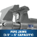 Wilton Mechanics Pro Vise 10 Jaw Width 12in Jaw Opening 360 Swivel Base - Image 3