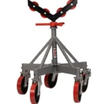 JET 5-Leg Pipe Jack Stand with Casters and Steel Rollers