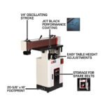 JET Black 6 Inch x 89 Inch Oscillating Belt Edge Sander, 1.75HP, 1PH - Image 2