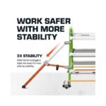 Little Giant Safety Adjustable Fortress 3-6 Ft Standard Grade ANSI IAA Step Ladder - Image 4