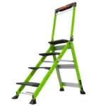 Little Giant Safety Jumbo Step 4 Step 4-3/4 Ft 1AA 375 Lb FG-Brown Box Fiberglass Stepladder