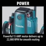 Makita 3-1/4 HP Plunge Router with Variable Speed - Image 2