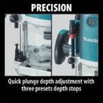 Makita 3-1/4 HP Plunge Router with Variable Speed - Image 4