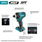 Makita 40V Max XGT Brushless Cordless 2-Piece 2.5Ah/4.0Ah Combo Kit - Image 2