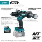 Makita 40V max XGT Brushless Cordless 5-Piece Combo Kit (4.0Ah) - Image 11