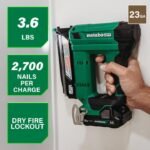 Metabo HPT 18V MultiVolt 23-Gauge Pin Nailer (1x2.0Ah) - Image 2