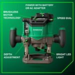 Metabo HPT 36V Cordless Plunge Router (Bare Tool) - Image 3