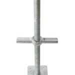Metaltech 24-in Galvanized Leveling Jack with Plate (Solid)