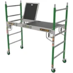 Metaltech 6 Ft. Fiberglass Baker Scaffold with Trap Door