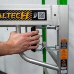 Metaltech 6 Ft. Fiberglass Baker Scaffold with Trap Door - Image 3