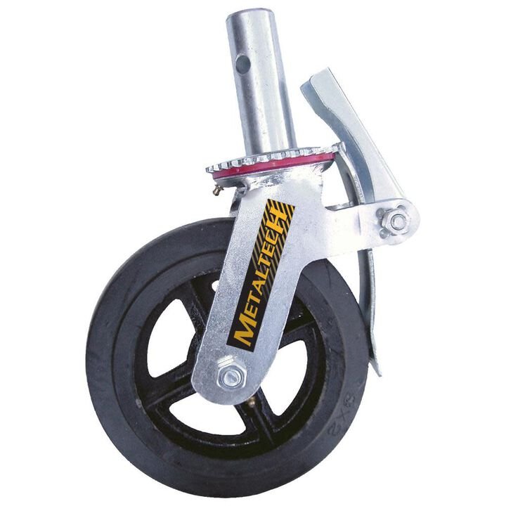 metaltech-8-in-cast-iron-and-rubber-scaffold-caster-wheel-m-mbc8.jpg Metaltech 8-in Cast Iron and Rubber Scaffold Caster Wheel - Image 1