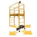 Metaltech Climb-N-Go Complete Motorized Jobsite 6ft Baker Scaffold Kit - Image 2