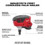 Milwaukee M12 Cordless Lithium-Ion Palm Nailer (Bare Tool) - Image 2