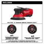 Milwaukee M12 FUEL 6 Inch Random Orbital Sander, 3/32 Inch (Bare Tool) - Image 2