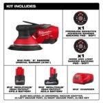 Milwaukee M12 FUEL 6 Inch Random Orbital Sander Kit, 3/32 Inch - Image 2