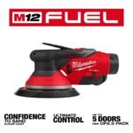 Milwaukee M12 FUEL 6 Inch Random Orbital Sander Kit, 3/32 Inch - Image 3