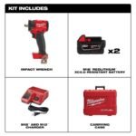 Milwaukee M18 FUEL 1/2inch Compact Impact Wrench with Friction Ring Kit - Image 2