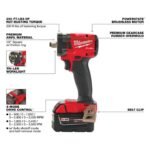 Milwaukee M18 FUEL 1/2inch Compact Impact Wrench with Friction Ring Kit - Image 3