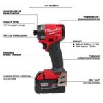 Milwaukee M18 FUEL 1/4inch Hex Impact Driver Kit - Image 4
