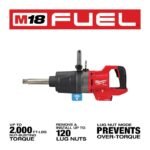 Milwaukee M18 FUEL 1inch D Handle Impact Wrench ONE KEY (Bare Tool) - Image 2