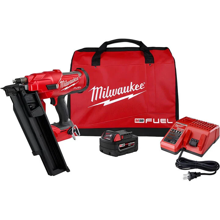 milwaukee-m18-fuel-21-degree-framing-nailer-kit-2744-21.webp Milwaukee M18 FUEL 21 Degree Framing Nailer Kit - Image 1