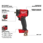 Milwaukee M18 FUEL 3/8 Compact Impact Wrench with Friction Ring (Bare Tool) - Image 2