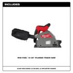 Milwaukee M18 FUEL 6 1/2 Inch Plunge Track Saw (Bare Tool) - Image 2