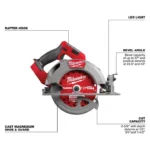 Milwaukee M18 FUEL 7-1/4 Inch Circular Saw (Bare Tool) - Image 4
