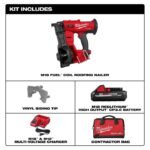 Milwaukee M18 FUEL Coil Roofing Nailer Kit & Replacement Rubber Wear Pad Bundle - Image 2