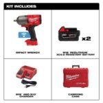 Milwaukee M18 FUEL with ONE-KEY High Torque Impact Wrench 1/2inch Friction Ring Kit - Image 2