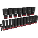 Milwaukee Impact Socket 19PC 1/2in Drive SAE DP 6Point Tool Set - Image 3