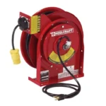 Reelcraft 50 Ft. Single Receptacle Spring Retractable Power Cord Reel Steel
