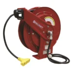 Reelcraft Spring Retractable Power Cord Reel - 100 Ft. Triple Outlet