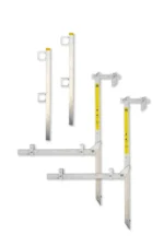 Wall Walker Hanging Scaffold 6' with Guard-rail Posts