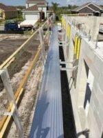 Wall Walker Hanging Scaffold 6' with Guard-rail Posts - Image 2