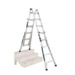 Werner 375 Lbs 22 Ft. Reach Height Aluminum Multi-Position Ladder - Image 5